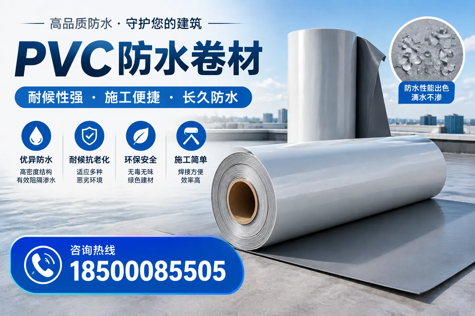 pvc防水卷材在焦作的行业应用前景分析